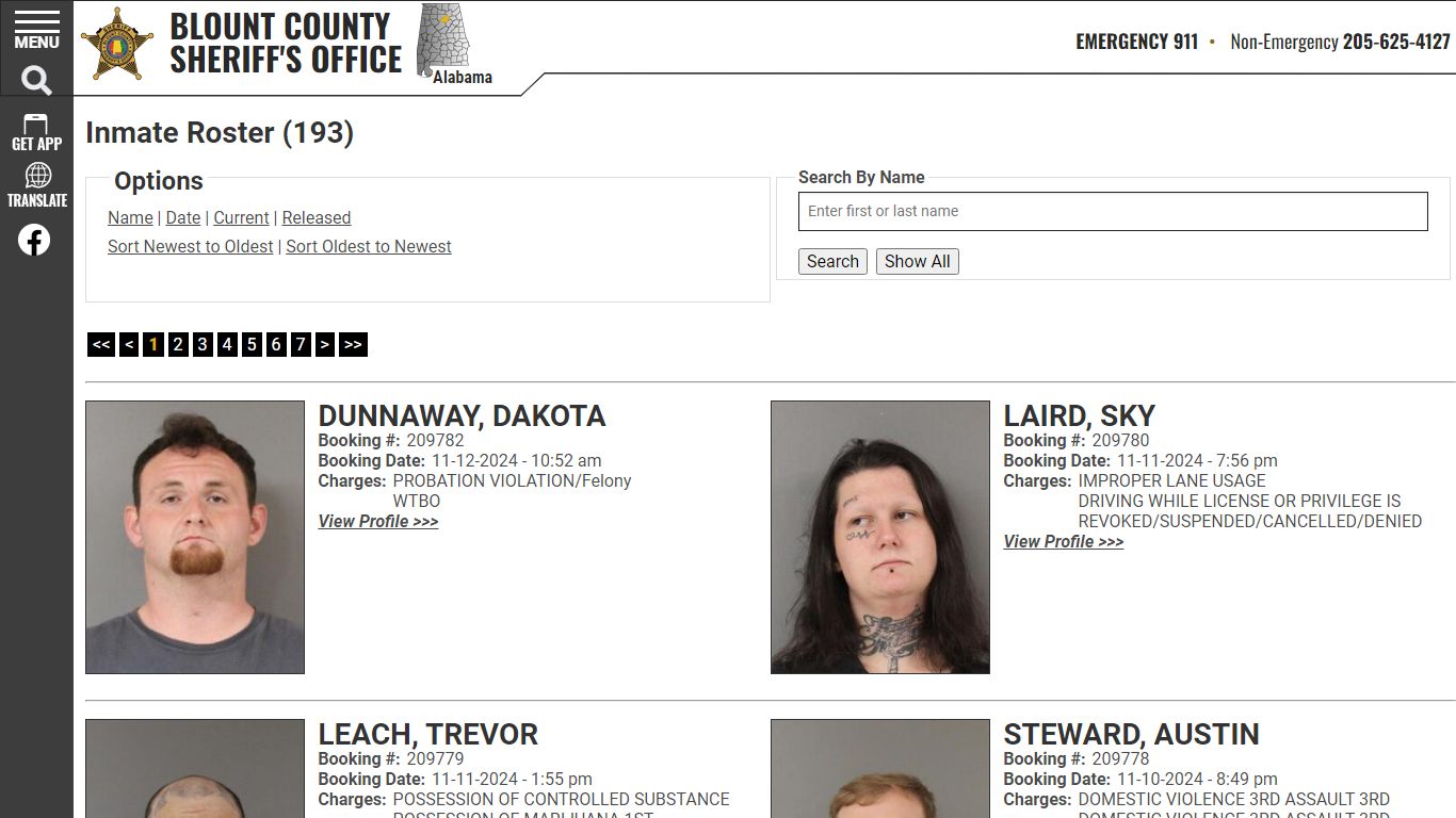 Inmate Roster - Current Inmates Booking Date Descending - Blount County ...